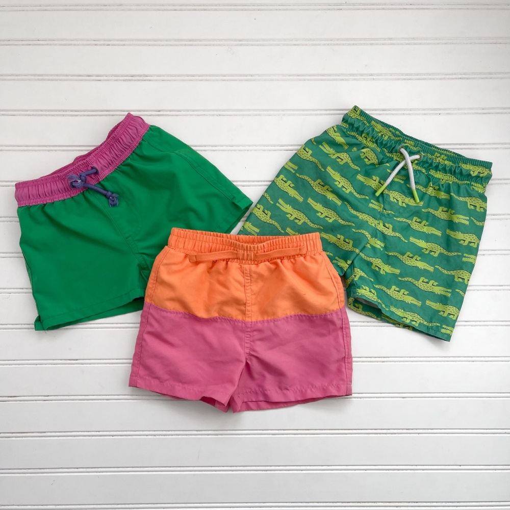 PRIMARY, COTTON ON Bundle of Boys Brightly Colored Swim Trunks
